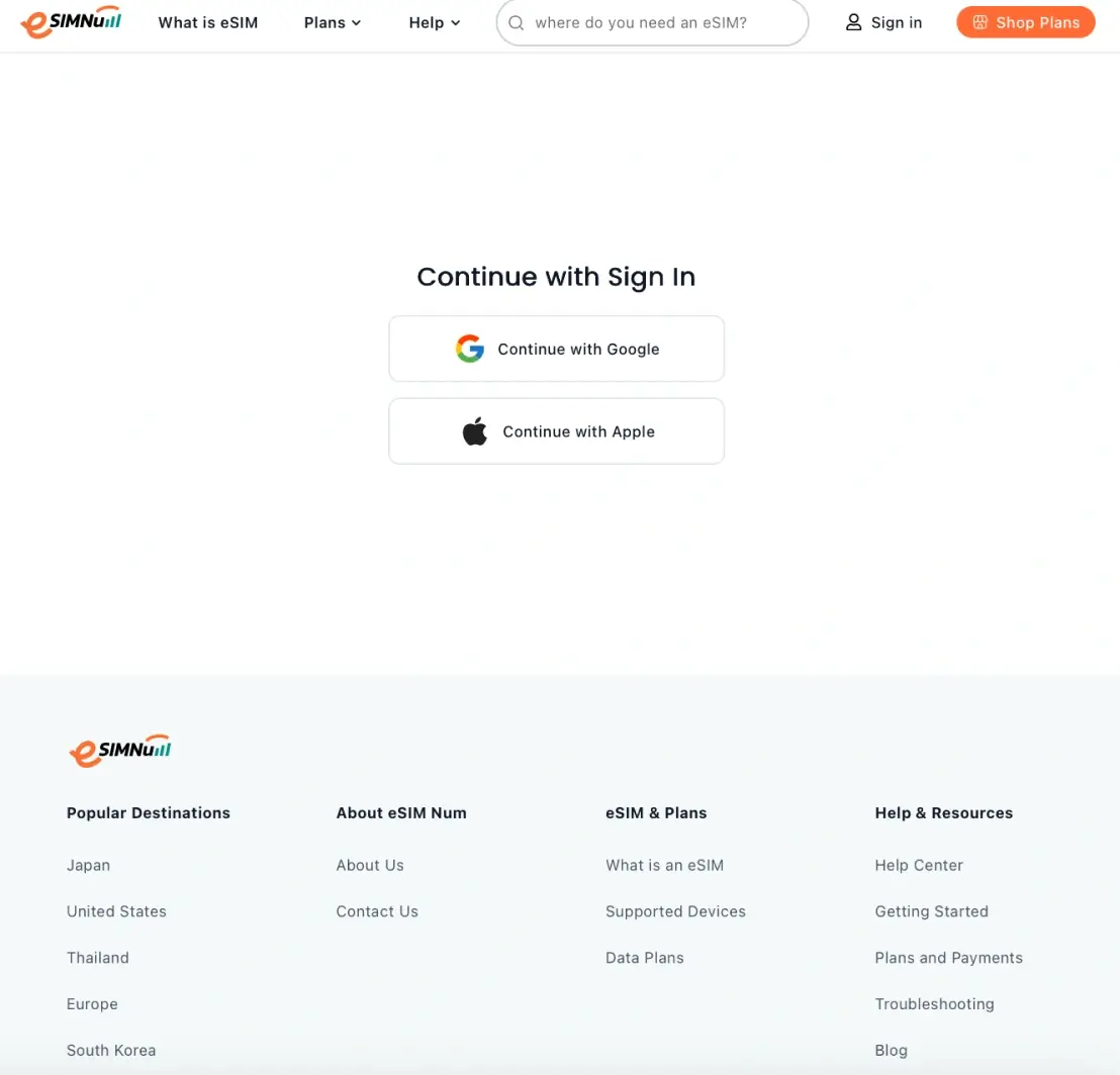 Select Apple ID or Google Account