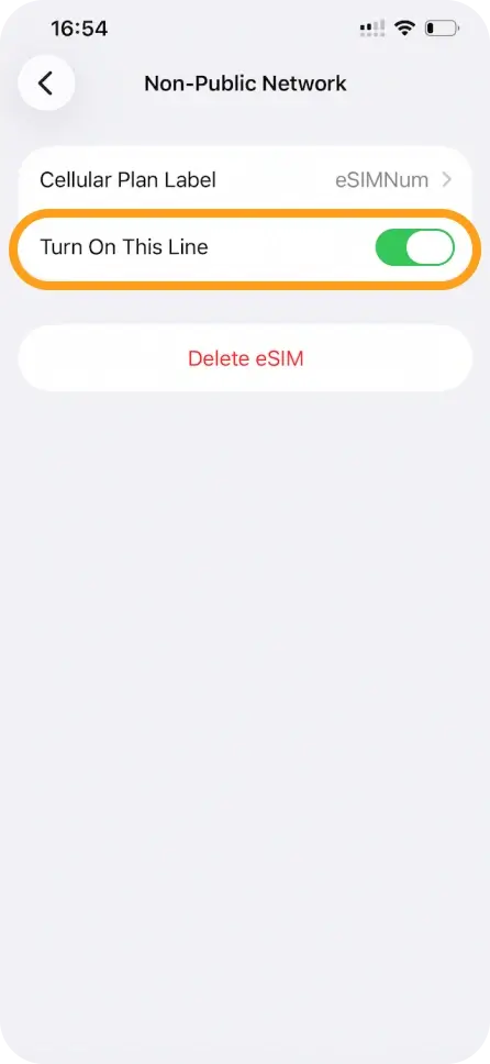 Enable Turn On This Line