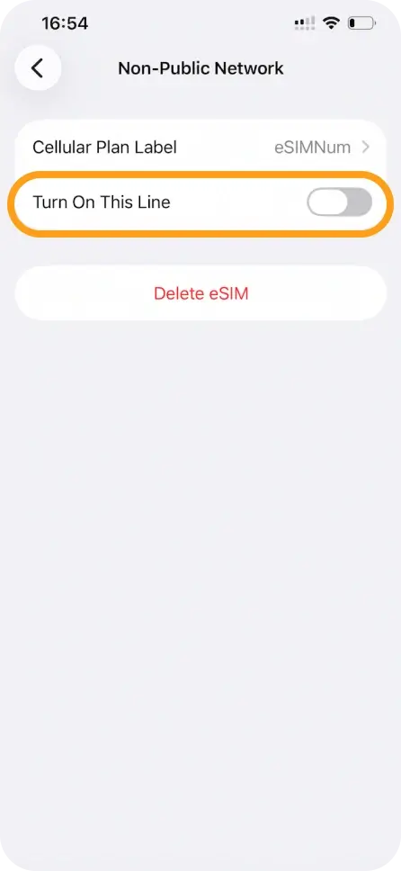 Disable Turn On This Line